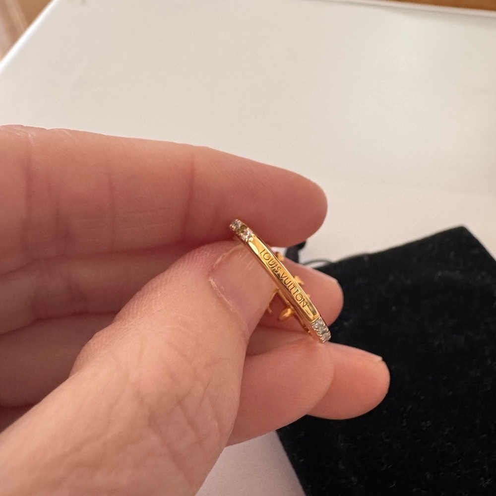Louis Vuitton Gold Monogram Ring - Picture 3 of 6